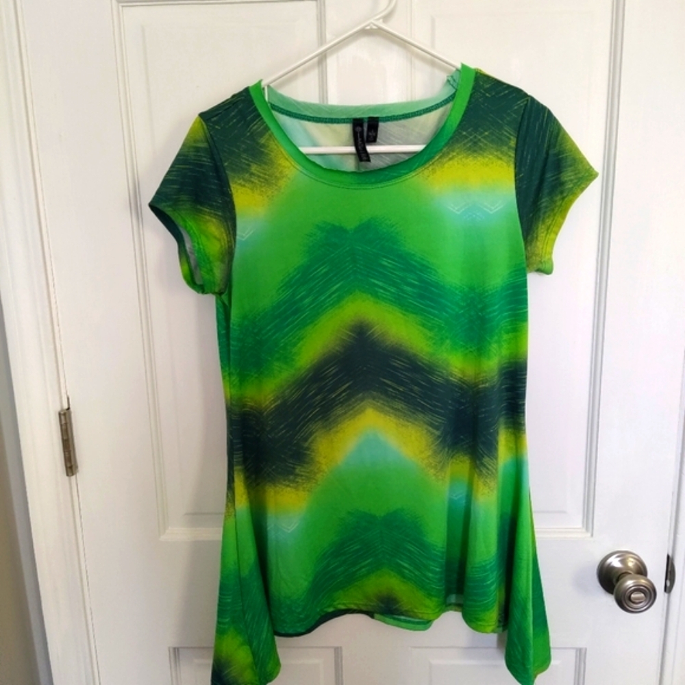 Allie & Rob Womens Tunic Top Size Small Tie Dye Y2K  Yoga Workout Lounge